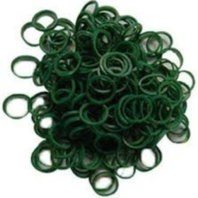 Dentosmile Orthodontic Colour Elastics | Dental elastics | Pack of 100 Pcs (Green 5/16" - 3.5 Oz)