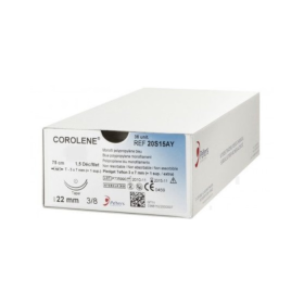 Peters Surgical Corolene Suture - USP 2-0 W20S30Z Pack of 36