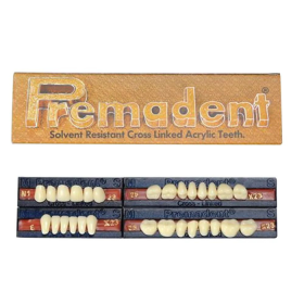 Premadent Teeth Set Cross Linked Acrylic Teeth