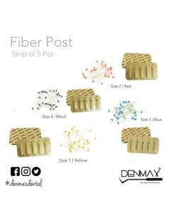Denmax Fiber Posts - Size 1 (Yellow) Set Of 5 Pcs