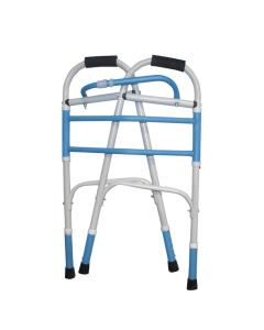 EASYCARE Aluminum Foldable Walker Walking Stick (Adjustable Height : 79-87 CM) Light Weight (MADE IN INDIA)