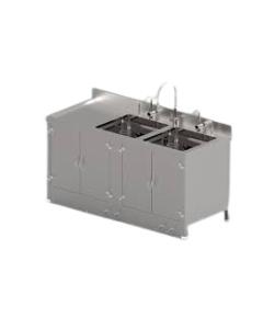 Instrument Washing Sink With Cabinet 400