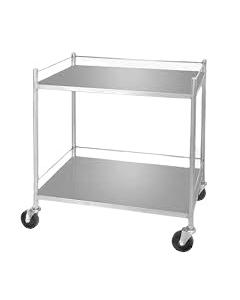 S. S. INSTRUMENT TROLLEY WITH UNDERSHELF