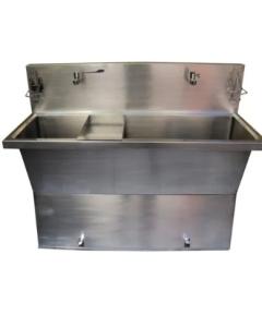 S. S. HAND WASH SCRUB STATION, MANUAL / FOOT OPERATED / AUTO