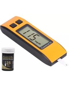 Control D Orange Digital Glucose Blood Sugar testing Monitor Machine with 25 Strips Glucometer  (Orange, Black)