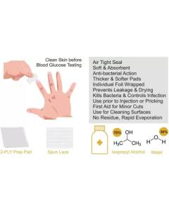 Control D Alcohol Swabs 100Pcs